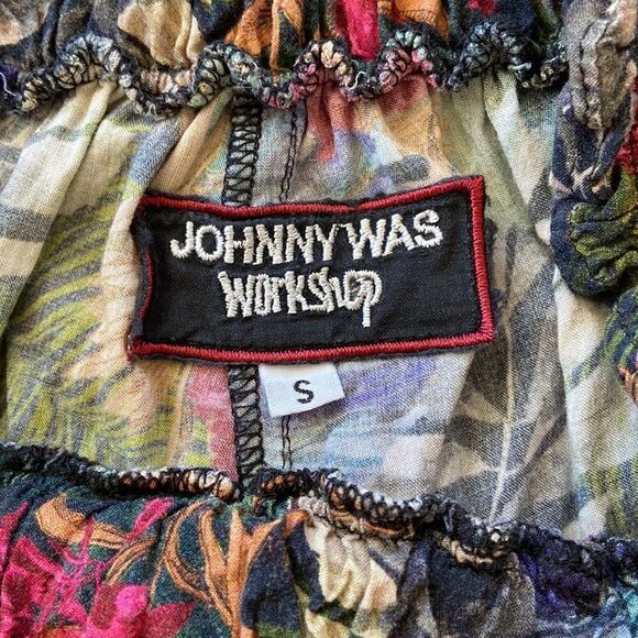 Johnny Was Workshop Pants Viscose Palllazo Bolero Floral Nwot Sz Small - Picture 8 of 8